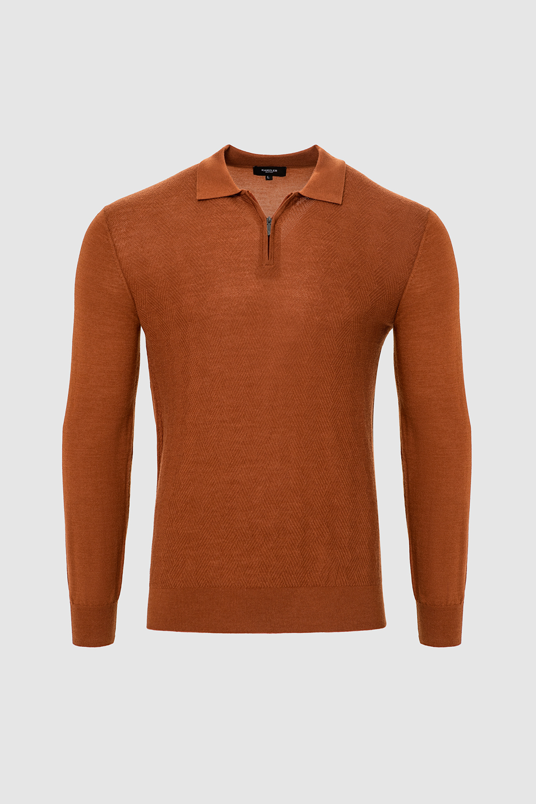 Джемпер поло из шерсти и шелка