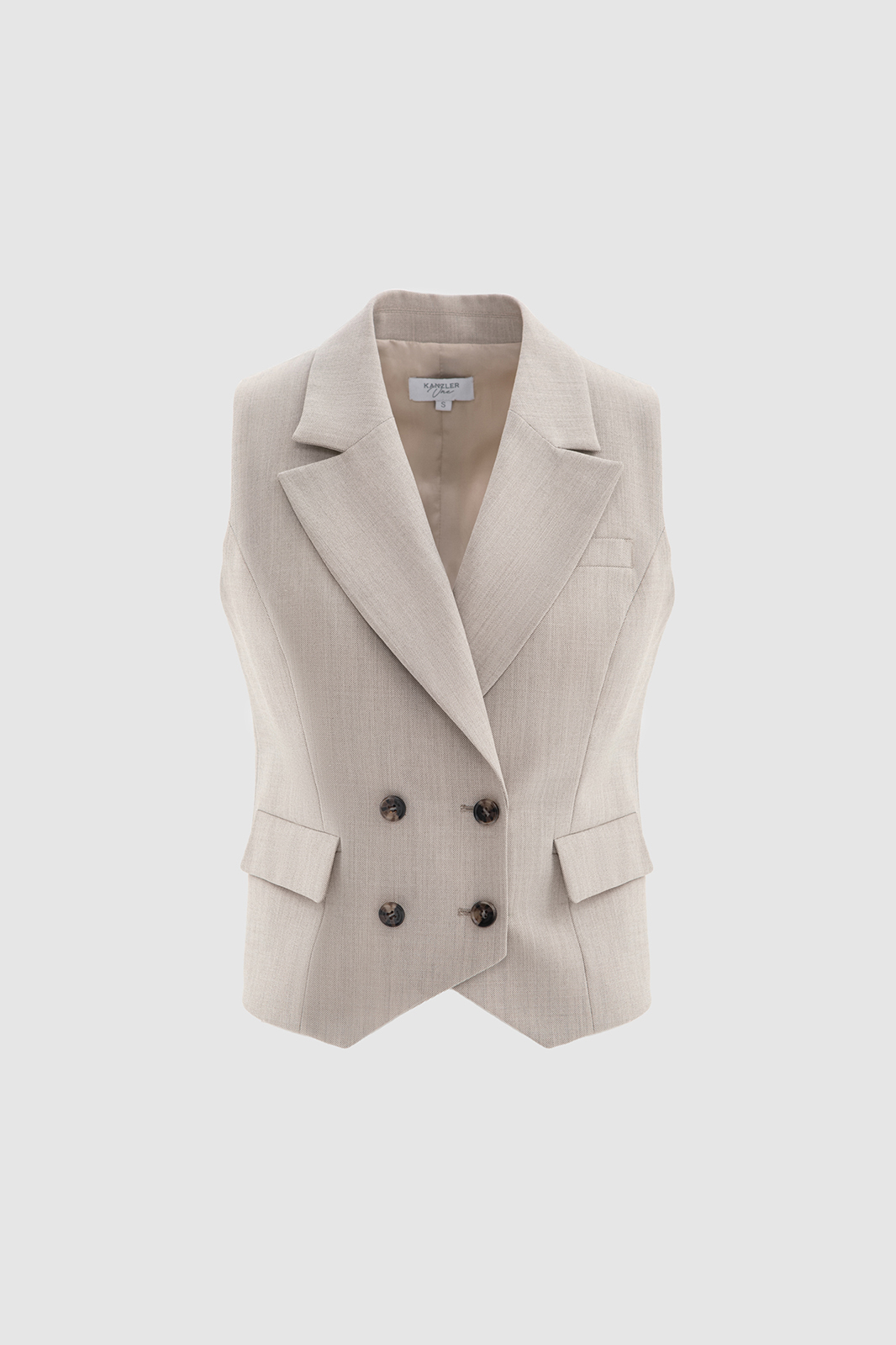 Жилет костюмный из смесовой шерсти