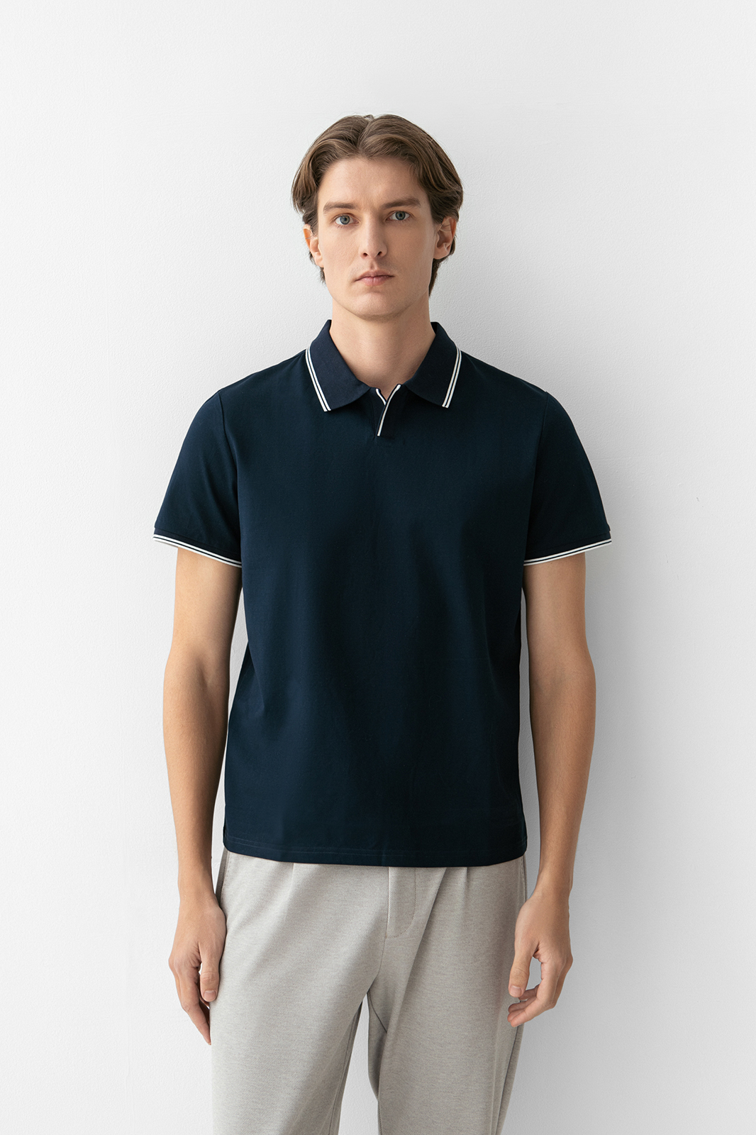 Поло из мерсеризованного хлопка