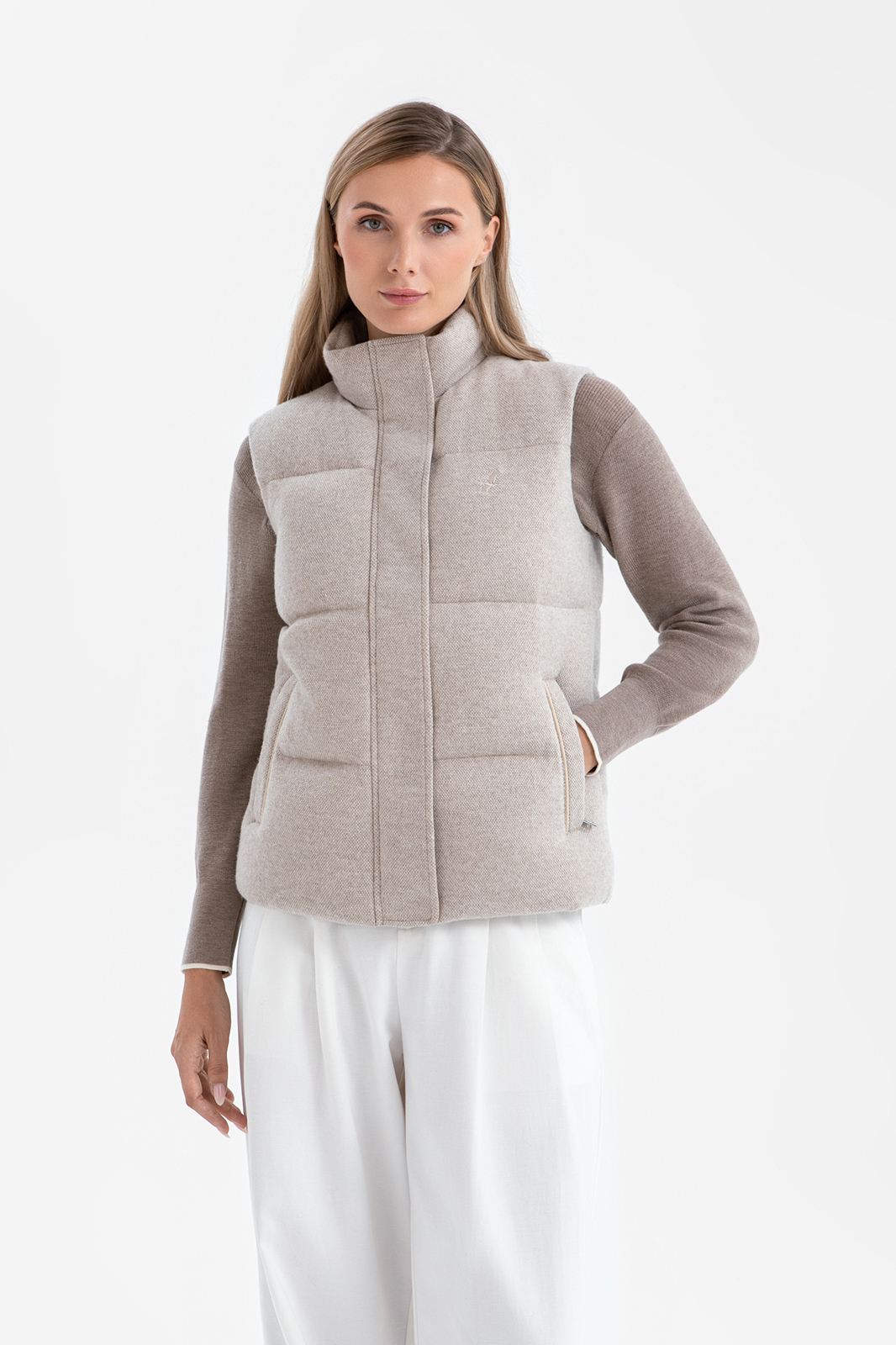 Жилет из шерсти и кашемира