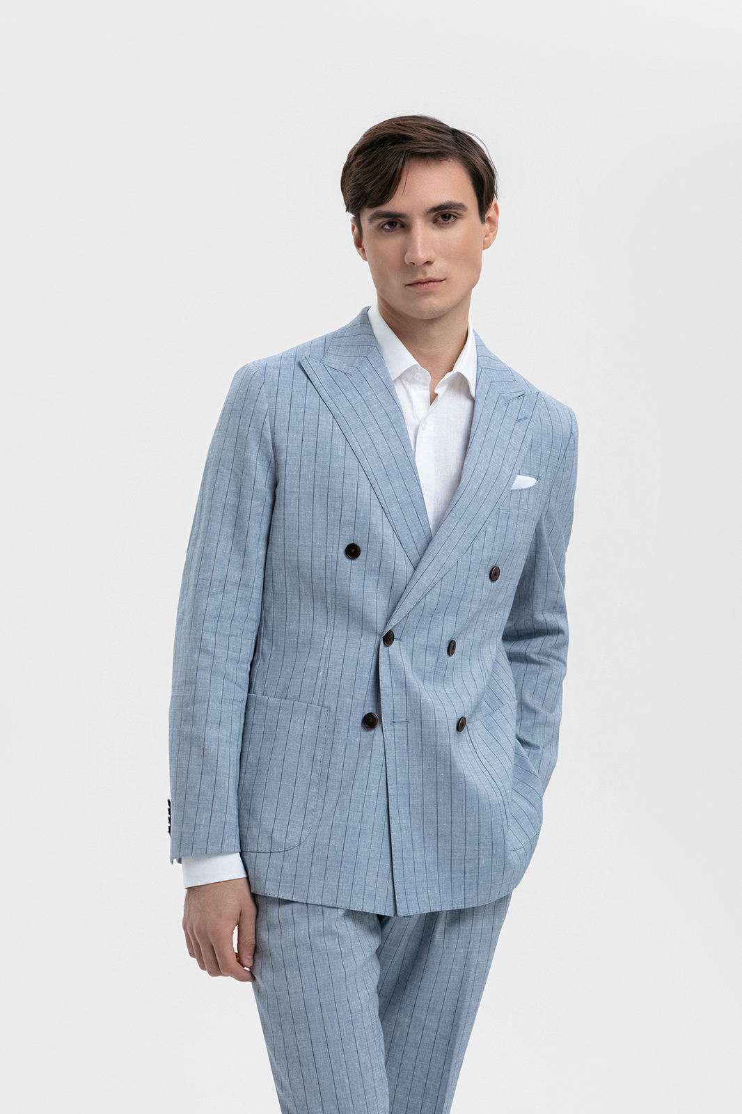 Пиджак из шерсти, льна и шелка с водоотталкивающей обработкой