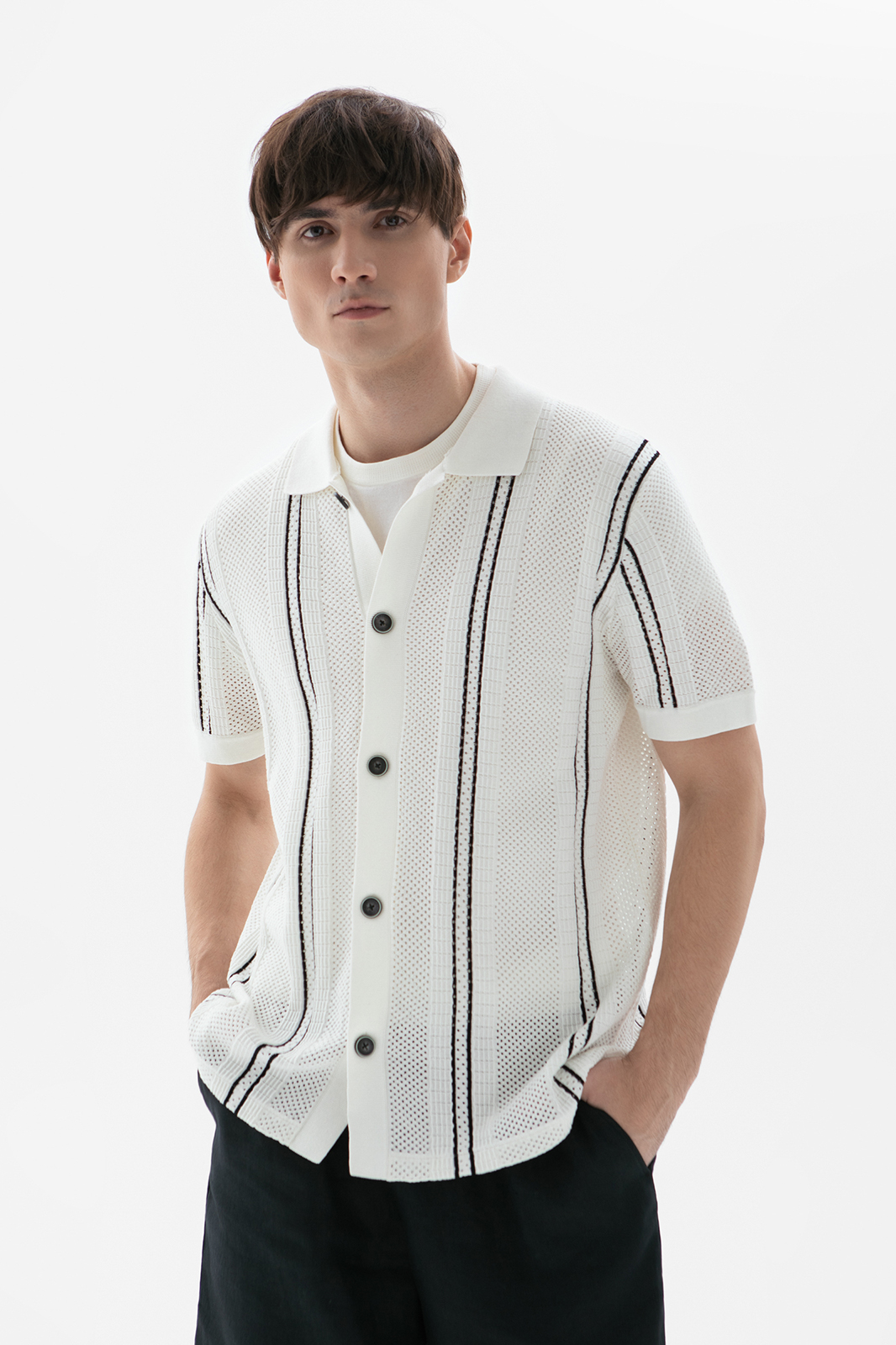 Кардиган с коротким рукавом из хлопка, лимитированная коллекция