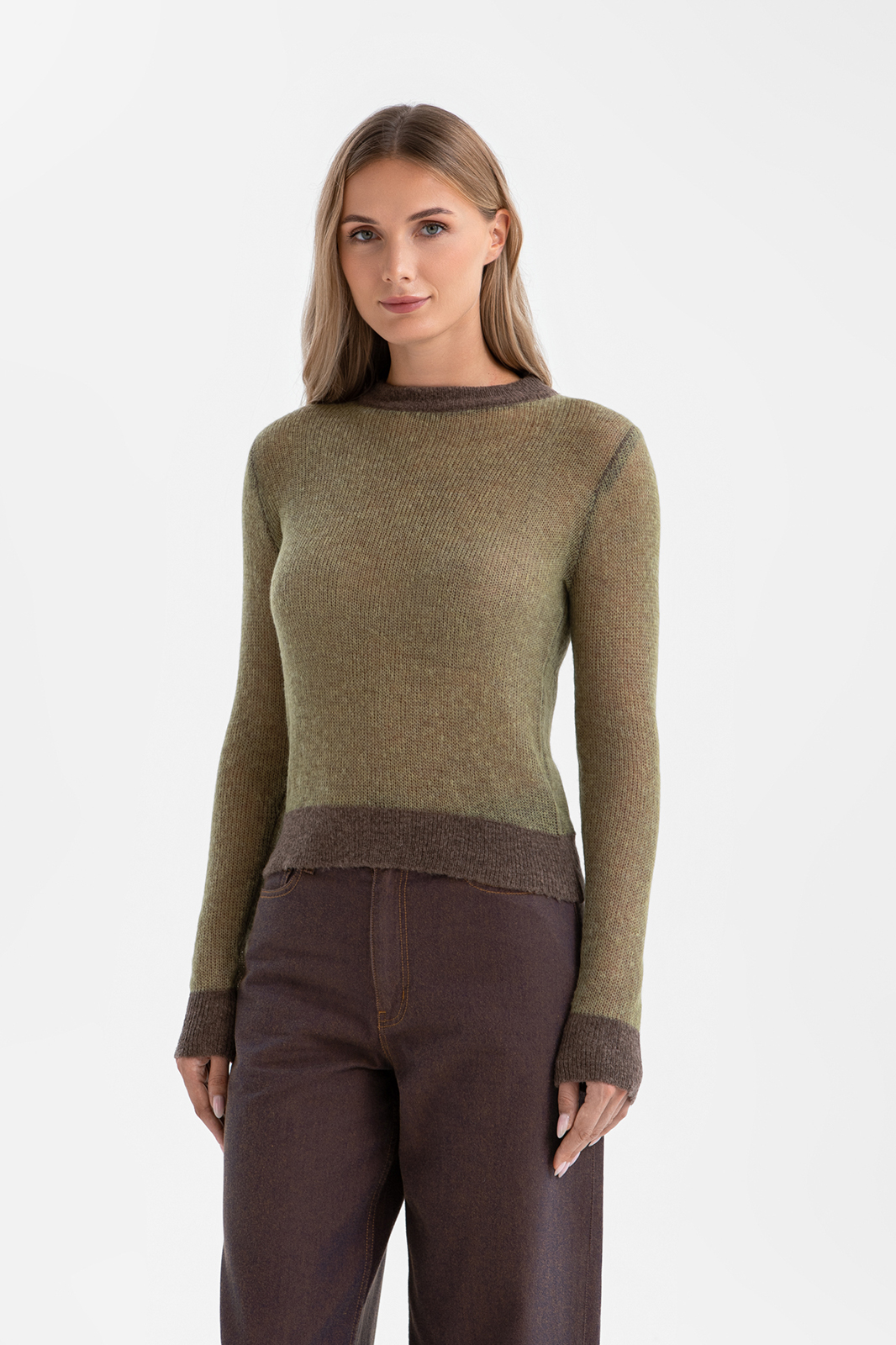 Джемпер из смесовой шерсти с альпакой