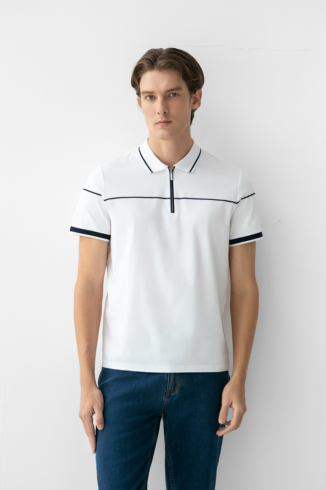 Поло из мерсеризованного хлопка