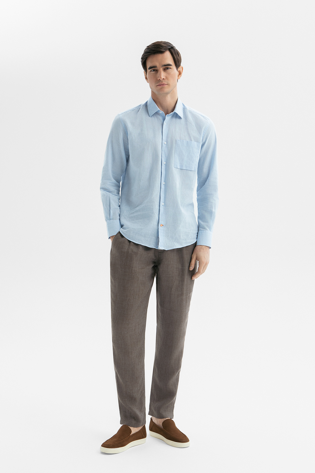 Брюки изо льна