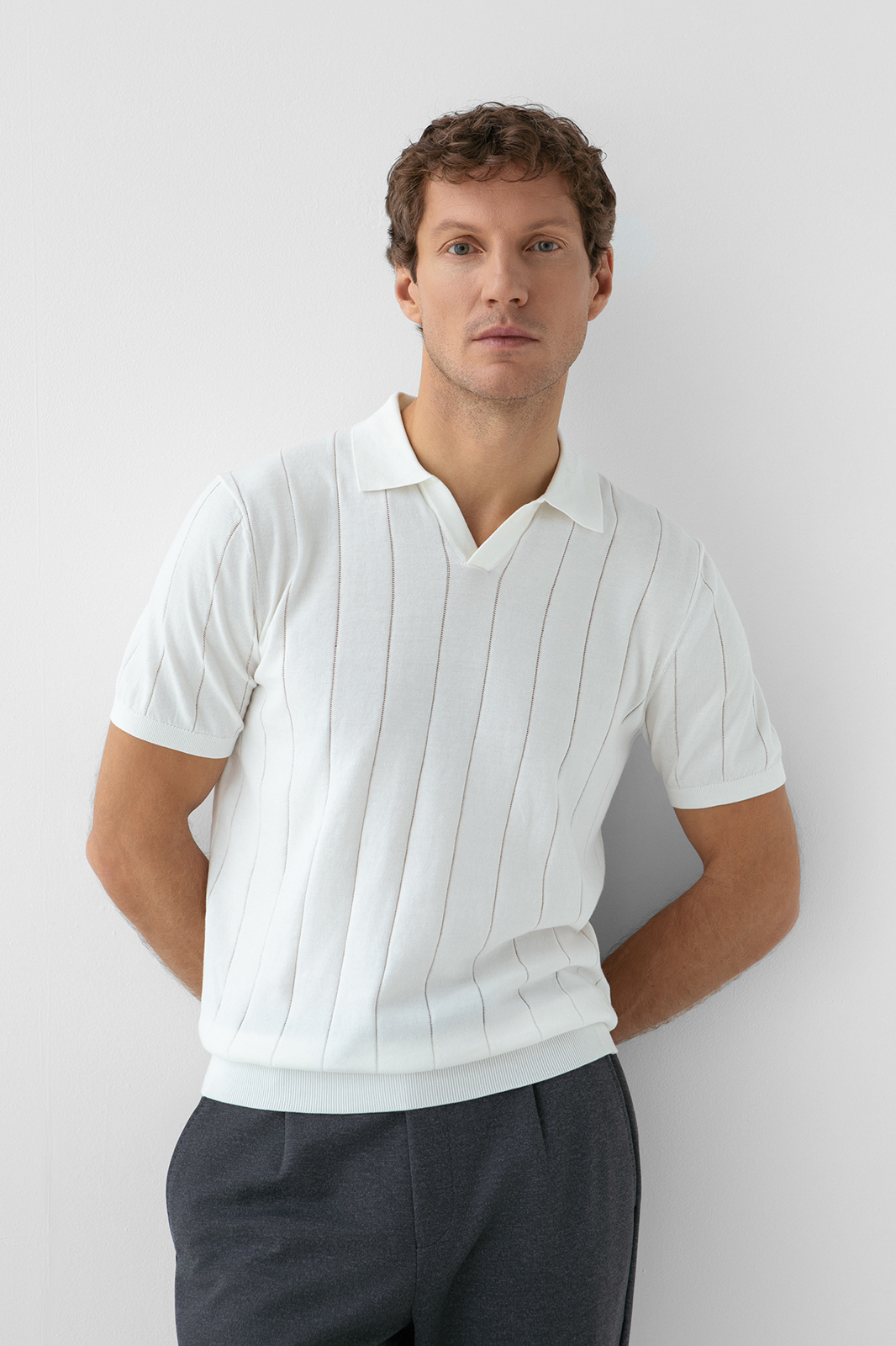 Поло из хлопка Пима