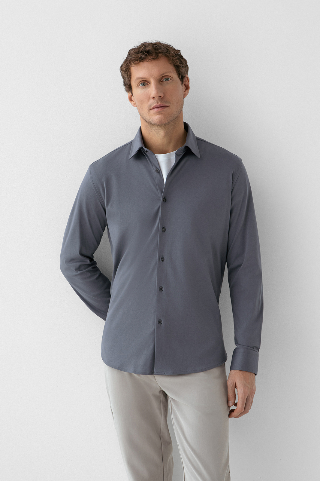 Сорочка из трикотажной хлопковой ткани