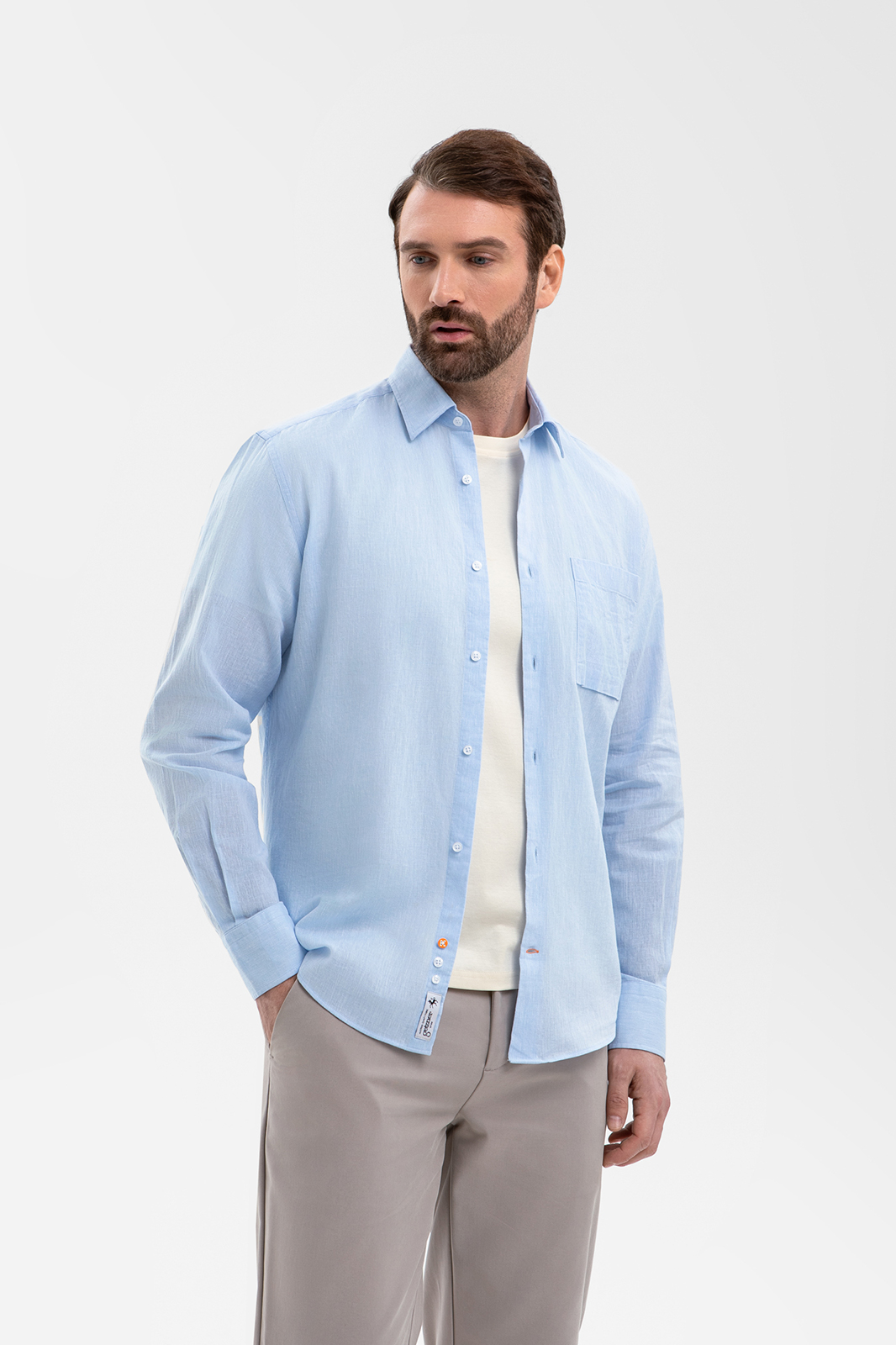 Сорочка изо льна и хлопка Getzner (Австрия)