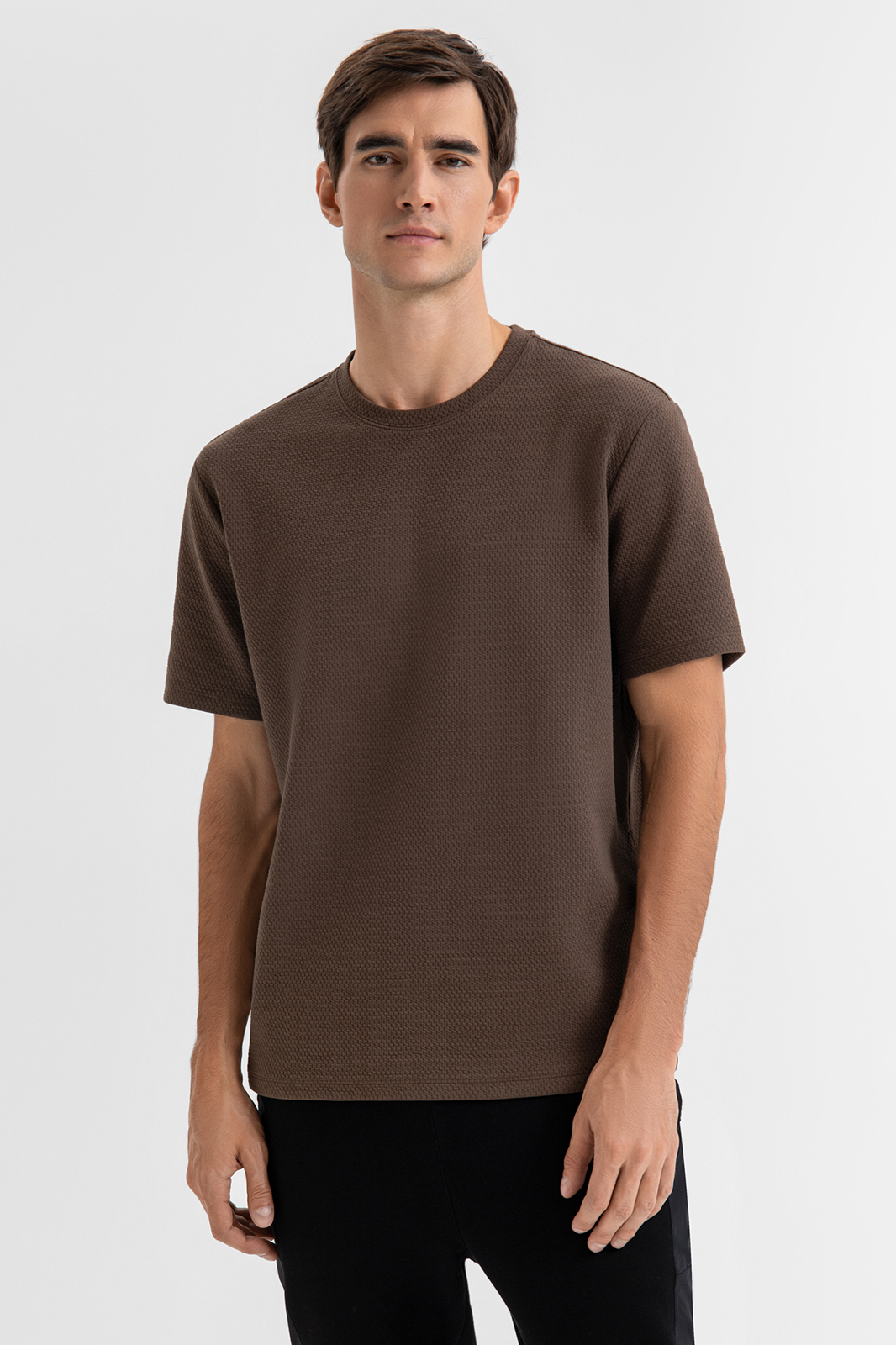 Футболка фактурной вязки