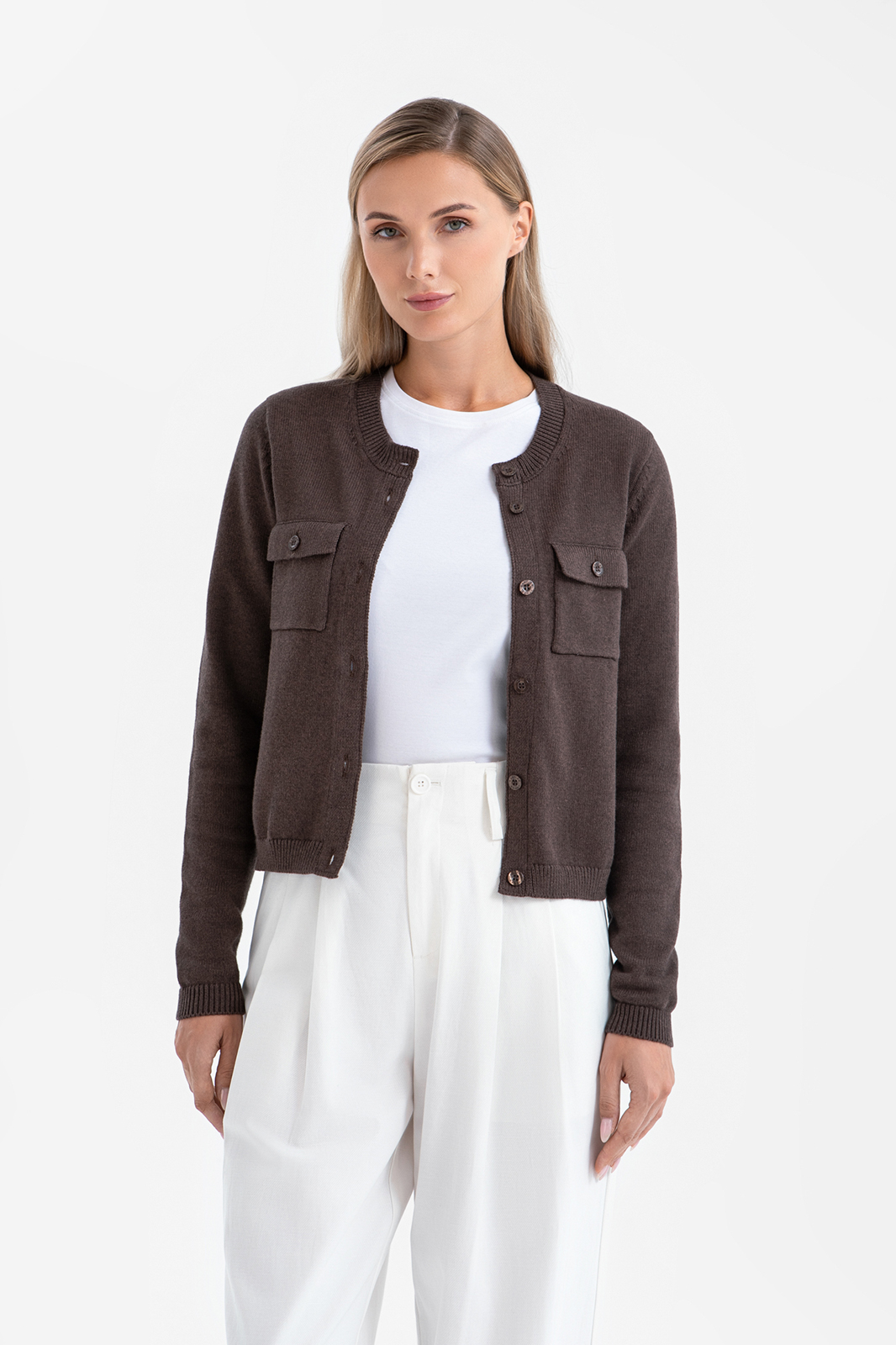 Кардиган из хлопка и кашемира