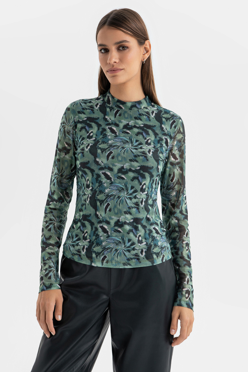 Лонгслив с принтом