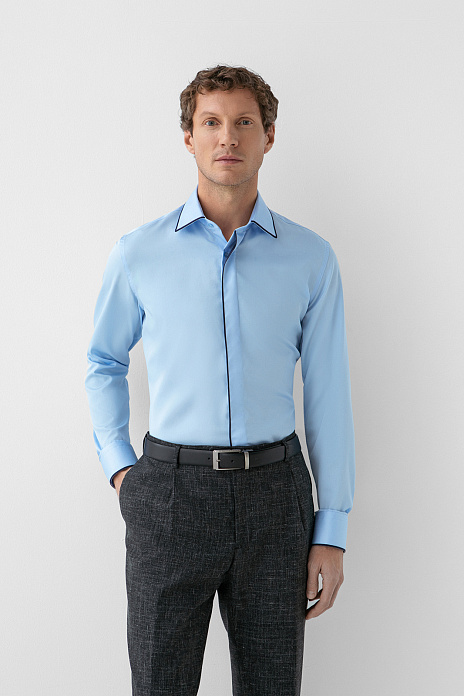 Сорочка из хлопка, цвет Голубой