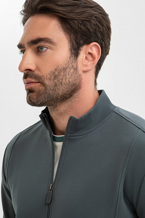 Толстовка из хлопка, цвет Зеленый