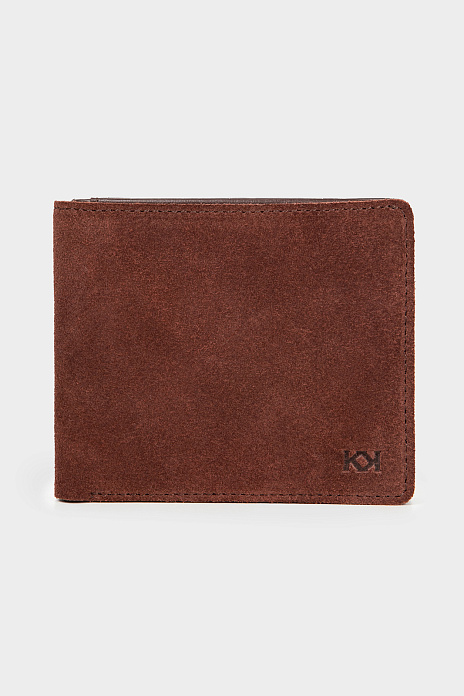 Кошелек из натуральной замши, цвет Коричневый