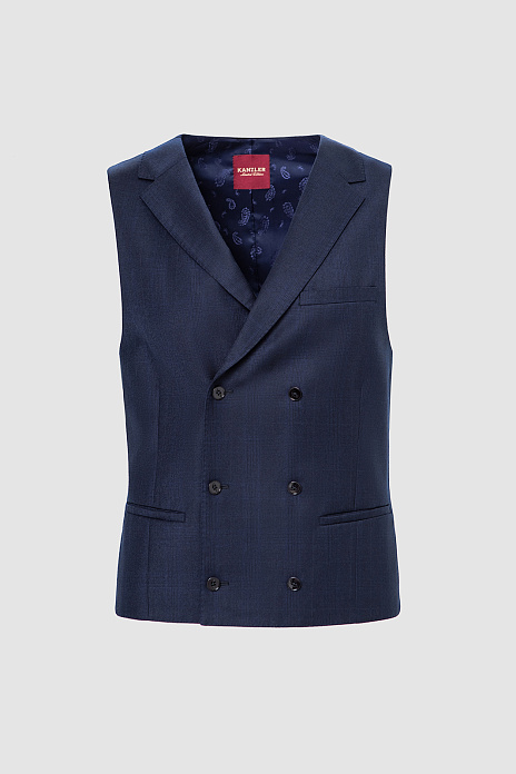 Жилет Limited edition из шерсти и кашемира с водоотталкивающей обработкой, цвет Синий темный