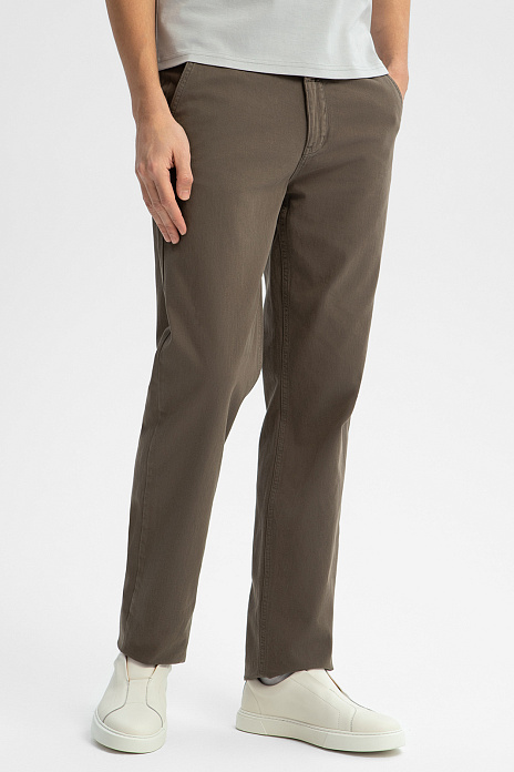 Брюки из хлопка, цвет Хаки