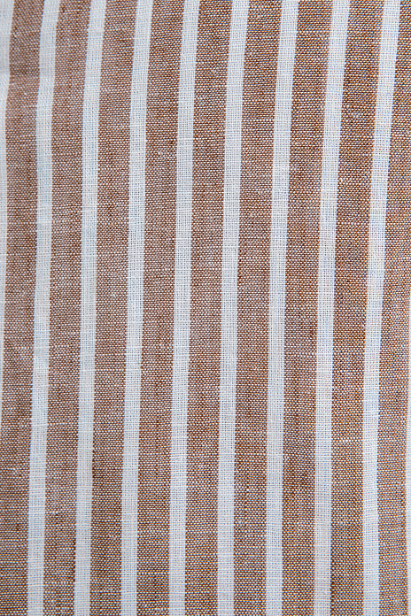 Сорочка из хлопка и льна, цвет Коричневый