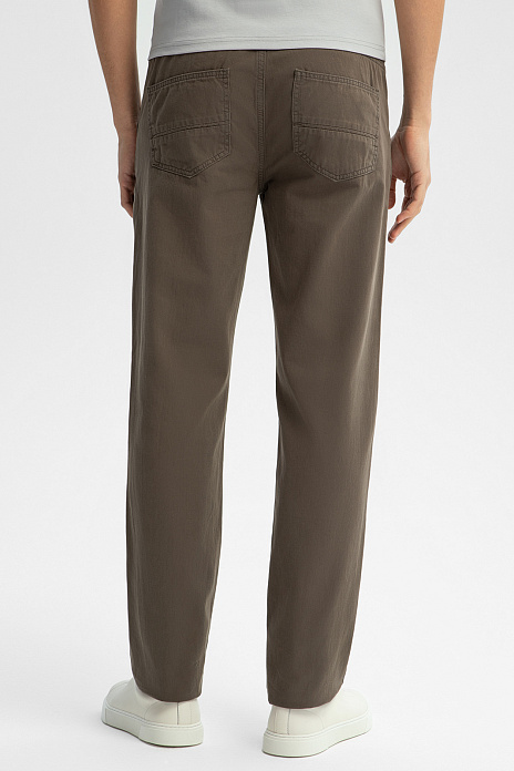 Брюки из хлопка, цвет Хаки