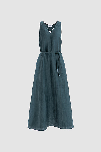 Платье-макси изо льна