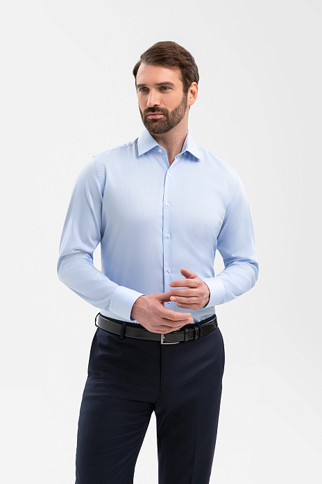 Сорочка из хлопка, цвет Голубой светлый