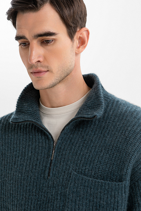 Свитер Limited edition из кашемира, цвет Зеленый темный