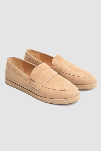 Лоферы из натуральной замши