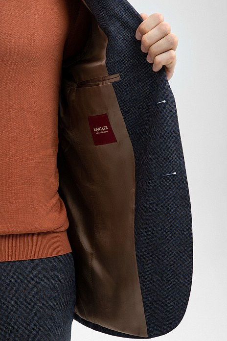 Пиджак Limited edition из шерсти, цвет Синий темный