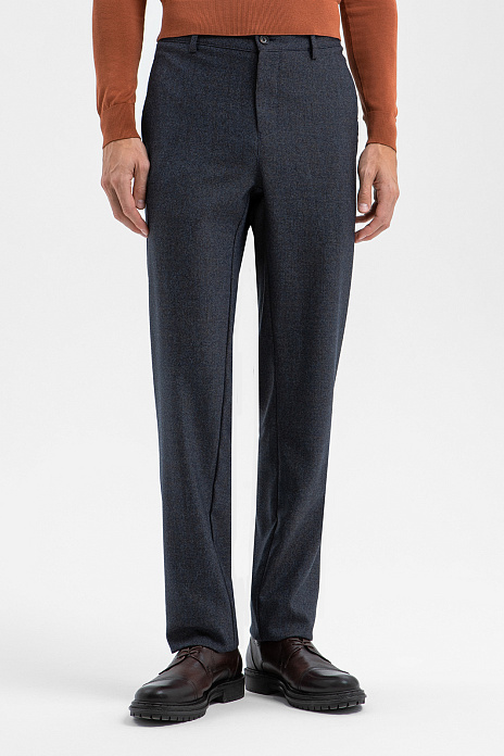 Брюки Limited edition из шерсти, цвет Синий темный