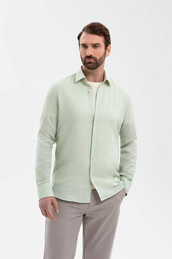 Сорочка из хлопка и льна