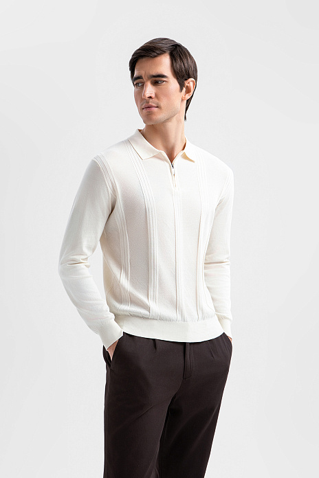 Поло из хлопка, цвет Молочный