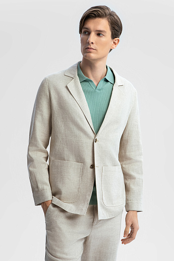 Пиджак изо льна и хлопка