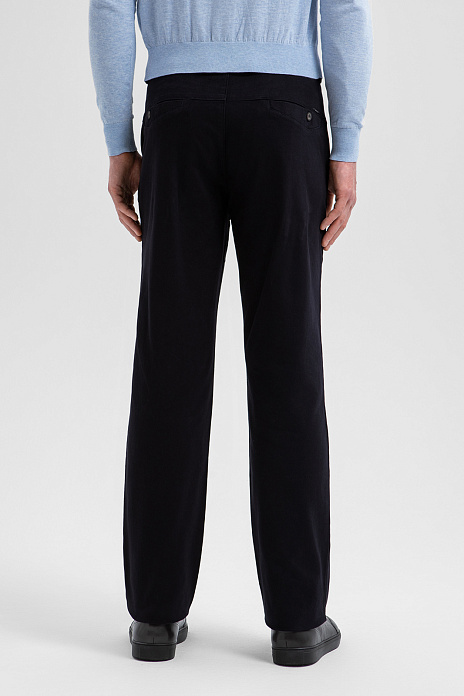 Брюки из хлопка, цвет Синий темный