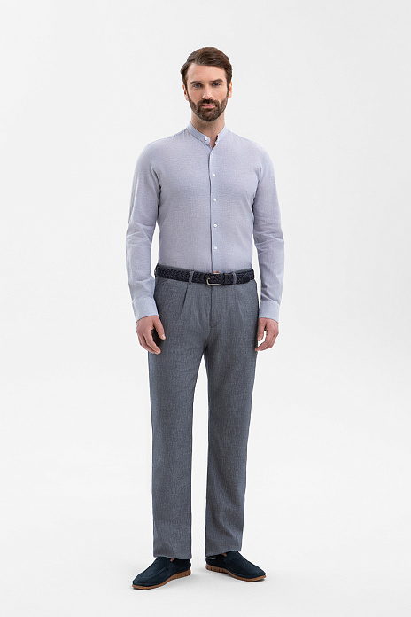 Брюки, цвет Синий темный