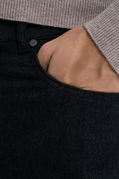 Брюки Limited edition из хлопка и шерсти, цвет Черный