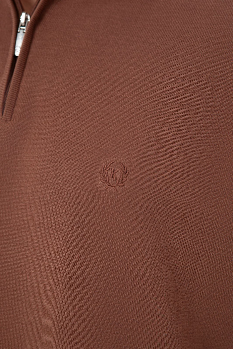 Поло Limited edition из хлопка, шелка и льна, цвет Коричневый светлый