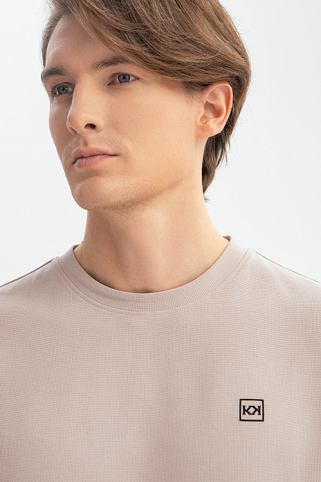 Футболка из хлопка, цвет Бежевый