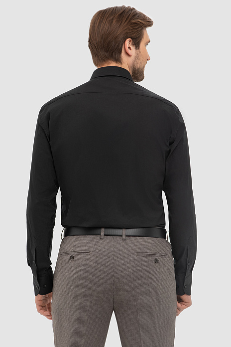 Сорочка из хлопка, устойчивая к сминанию, цвет Черный