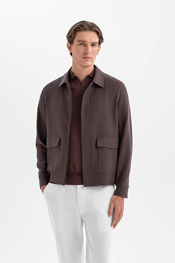 Куртка из хлопка и льна