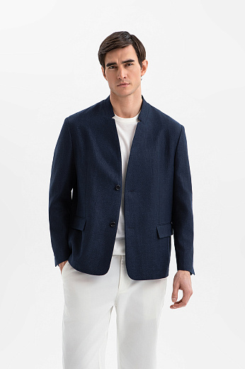 Пиджак изо льна и хлопка