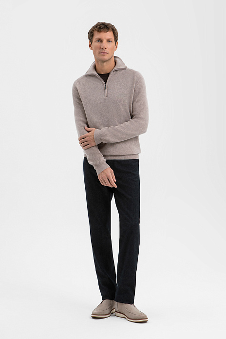 Брюки Limited edition из хлопка и шерсти, цвет Черный