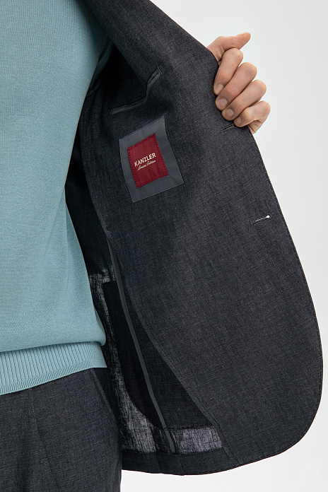 Пиджак Limited edition изо льна, цвет Черный