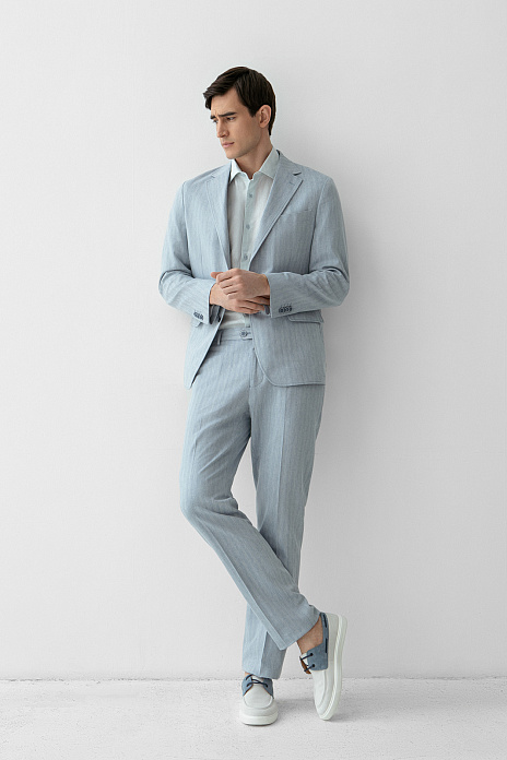 Костюм из хлопка, льна и вискозы, цвет 