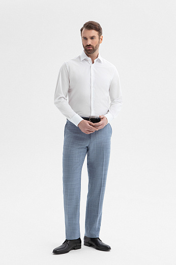 Брюки из шерсти и шелка