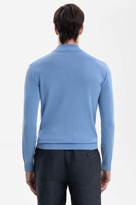 Водолазка Limited edition из шелка, цвет Голубой