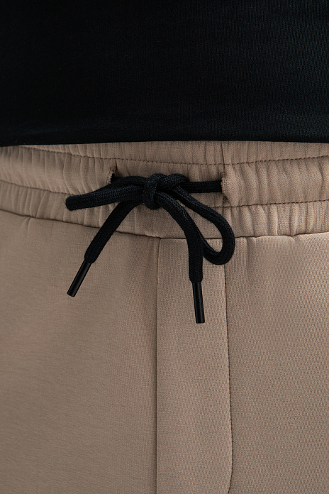 Брюки спортивные из хлопка, цвет Бежевый
