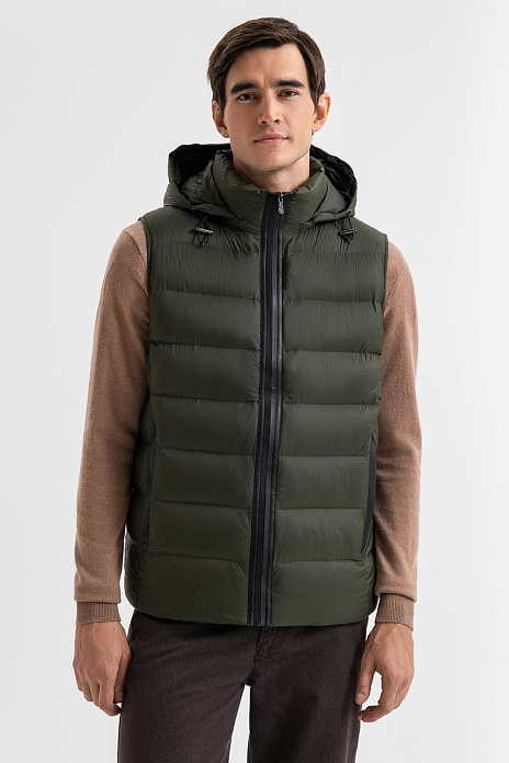 Жилет стеганый с водоотталкивающей обработкой, цвет Зеленый