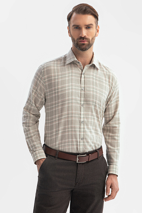 Фланелевая рубашка, лимитированная коллекция, цвет Бежевый