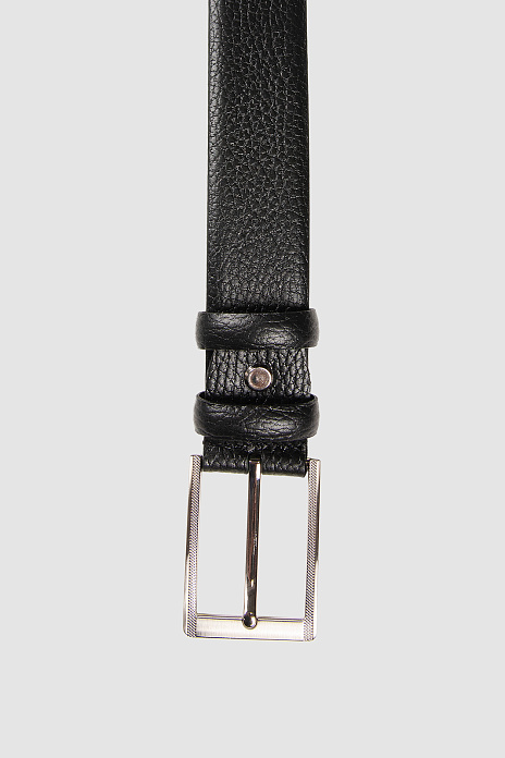 Ремень из натуральной кожи, цвет Черный