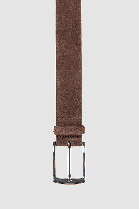Ремень из натуральной замши, цвет Коричневый