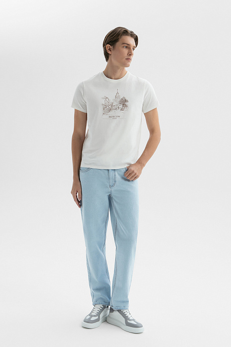 Джинсы, цвет Голубой